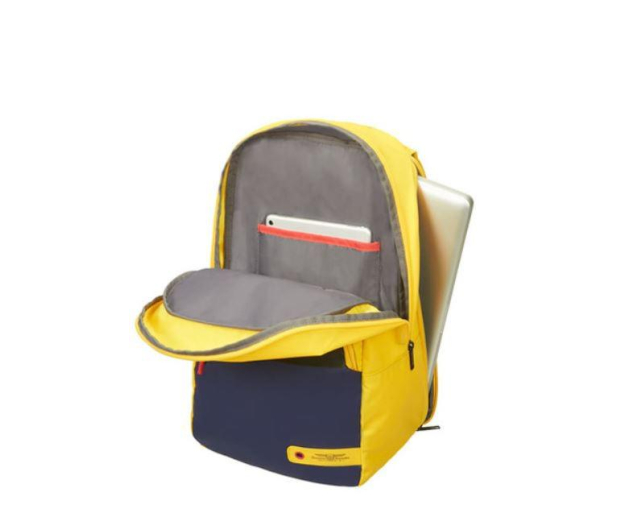 American Tourister City Aim 15.6" niebieski/żółty - 738170 - zdjęcie 2